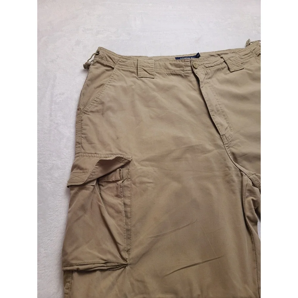 Sonoma Life Style Convertible Cargo Pants Men's‎ 36x34 Khaki Tan Zip Off Hiking